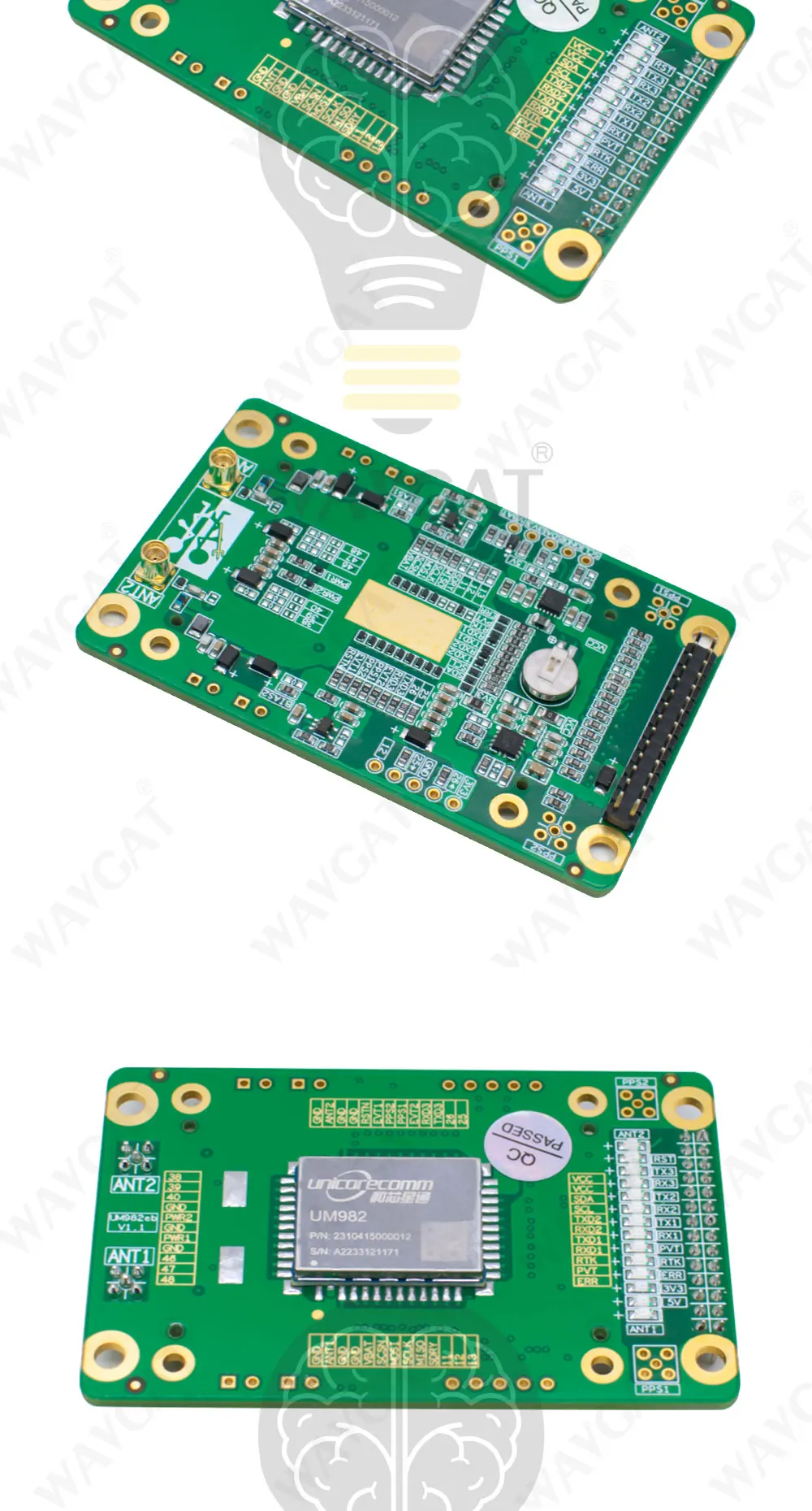 UM982 EVB RTK Board High precision positioning GNSS board GPS BD Galileo Glonass Antenna Receiver Board