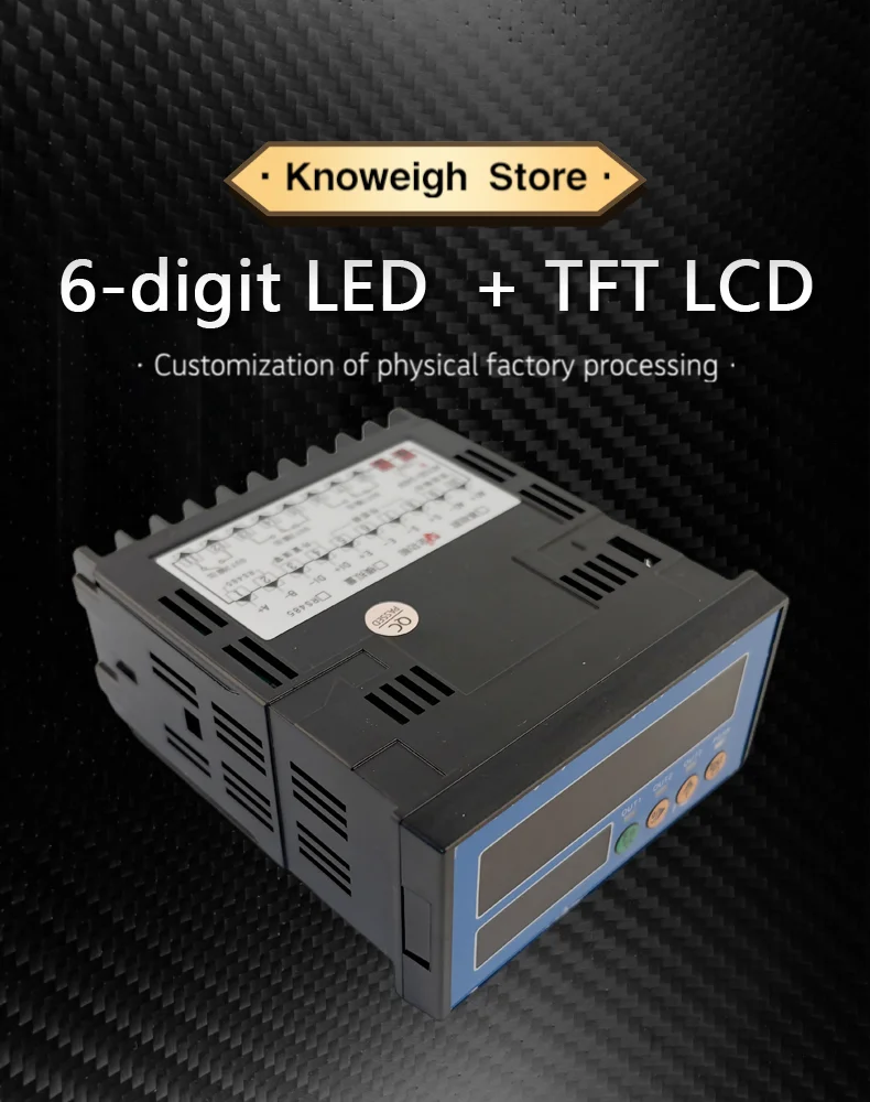 Digital Weight Indicator, 0-5V/4-20mA Analog Output, RS485 Communication, 3 Relays, Precise Sampling Frequency Selection