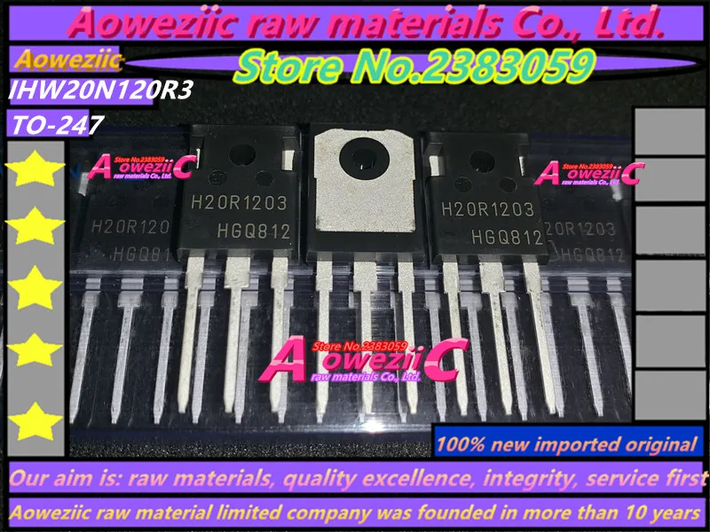 Aoweziic 2018+ 100% New Imported Original H20R1203 IHW20N120R3 TO-247 IGBT 20A 1200V