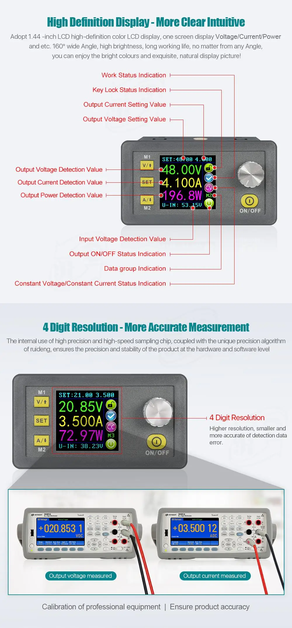 DPS5005 Communication Constant DC - DC Voltage current Step-down Power Supply module buck Voltage converter voltmeter 50V 5A