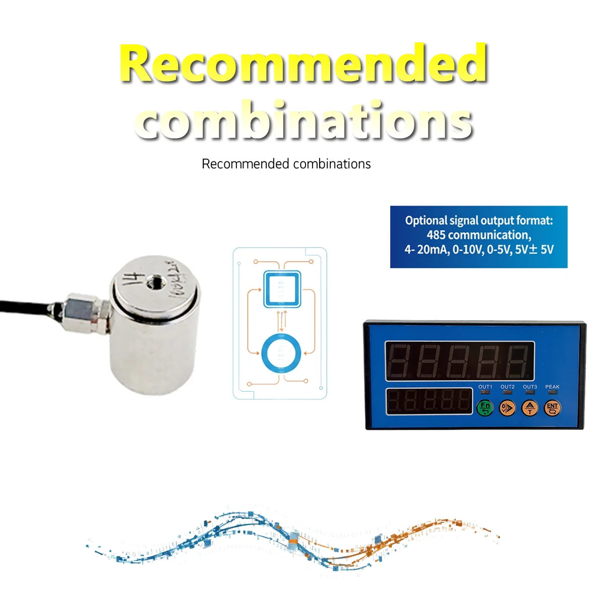 4 Channels Force Measuring Transmitter Digital Weighing Module RS485 Output for Industrial Weighing Systems