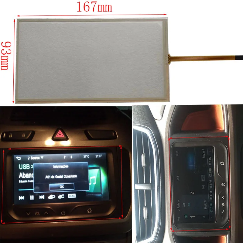5/10 Pcs 7 Inch LCD Display With Touch Screen For Chevrolet GMC Onix Aveo Spark Prism Trax 2012-2016 Car Navigation Radio