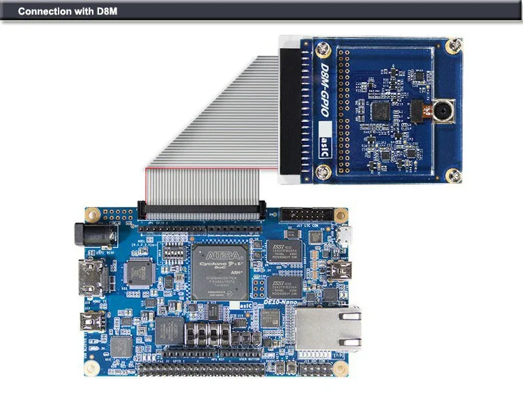 DE10-Nano Mister FPGA Development Board Altera CycloneV SoC ARM Cortex-A9 with ADC G-Sensor Ethernet HDMI-compatible Arduino