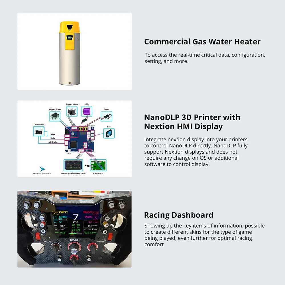 NEXTION NX4827P043-011R-Y 4.3 Inch LCD-TFT HMI Resistive Touch Display Module Panel Intelligent Series Screen With Enclosure