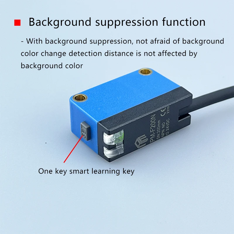 PARMA High-frequency Speed Color Sensor Detection Range of 200mm Anti-jitter Identification of Small Color Spots PM-F200N