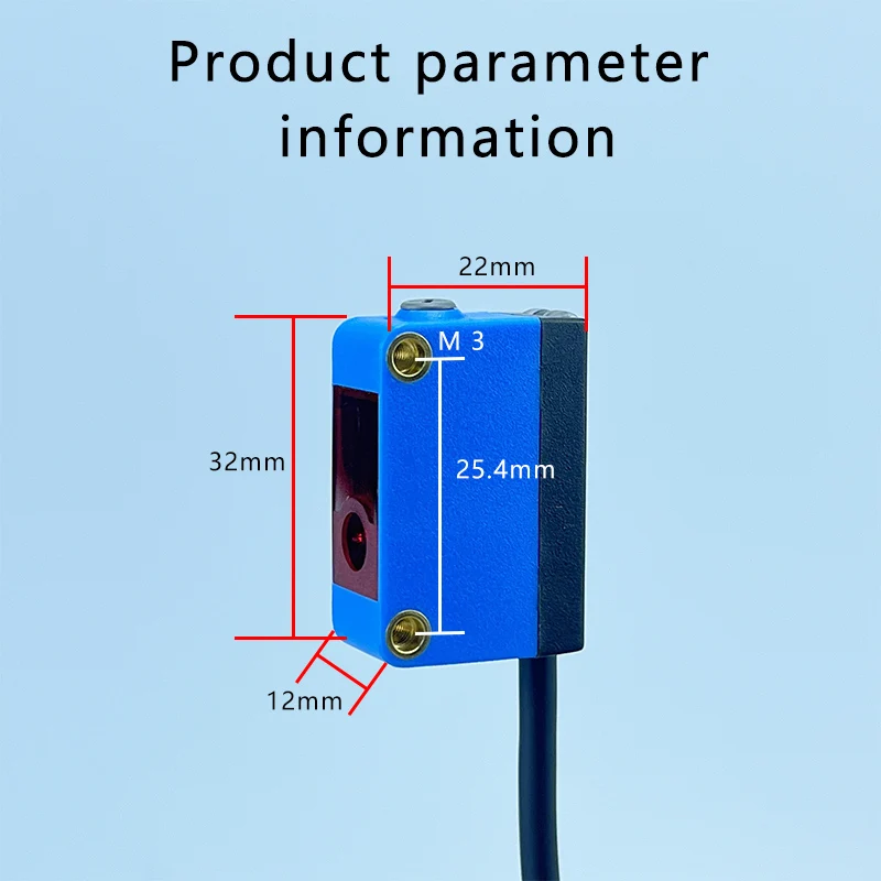 PARMA High-frequency Speed Color Sensor Detection Range of 200mm Anti-jitter Identification of Small Color Spots PM-F200N
