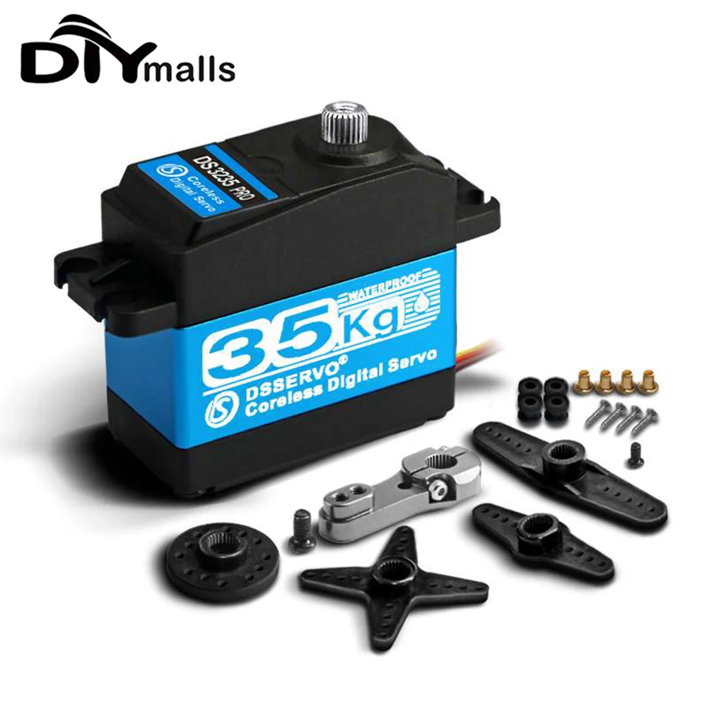 Coreless Servo 35Kg Ds3235 High Speed Servo Pro 270 Degree Digital And Stainless Steel Gear Servo Waterproof for Robotic Car