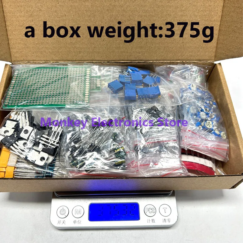 1818pcs electronic components diy kit led pcb capacitor resistor 2n2222 RM063 3296W potentiometers ne555 lm317 Diodes Monolithic