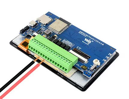 Waveshare ESP32-S3 4.3 inch IPS Touchscreen LCD HMI GUI Development Board 800×480 5-point Touch 32-bit LX7 Dual-core Processor
