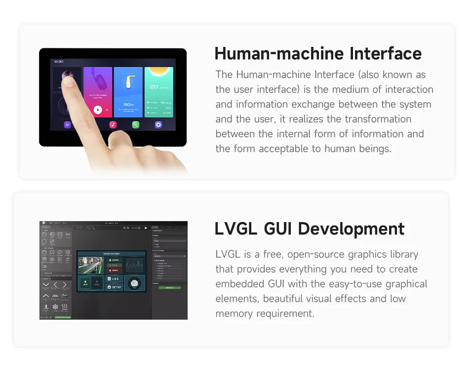 Waveshare ESP32-S3 4.3 inch IPS Touchscreen LCD HMI GUI Development Board 800×480 5-point Touch 32-bit LX7 Dual-core Processor