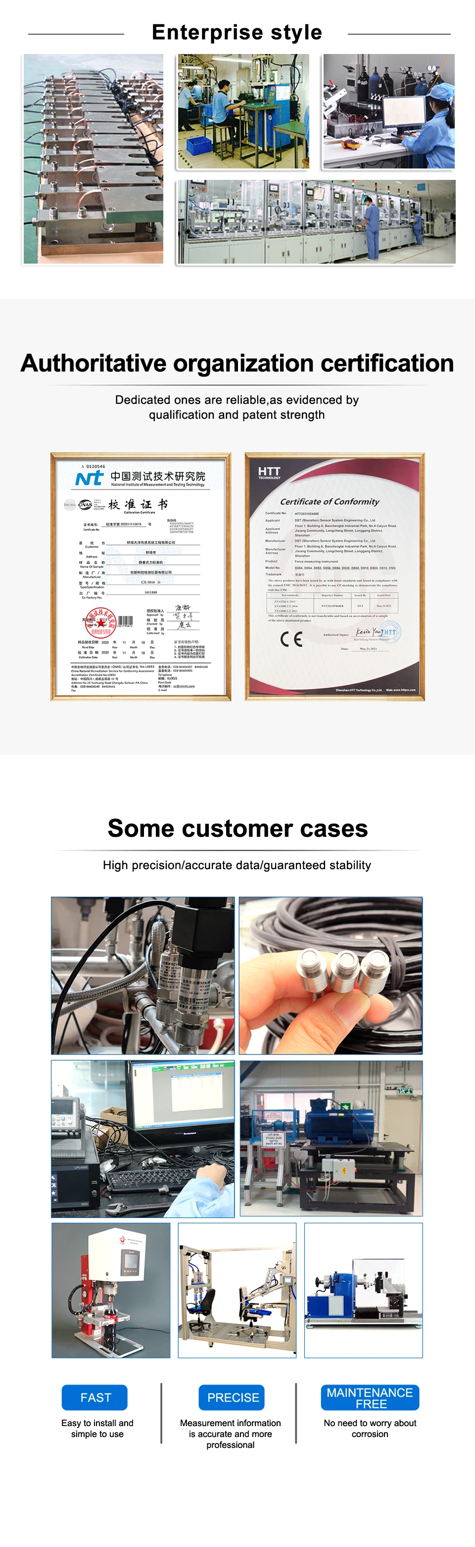 S-Type Load Cell Tensile Pressure Sensor High-Precision Weighing Sensor Measuring Force/Gravity Hopper Scale Weight Control
