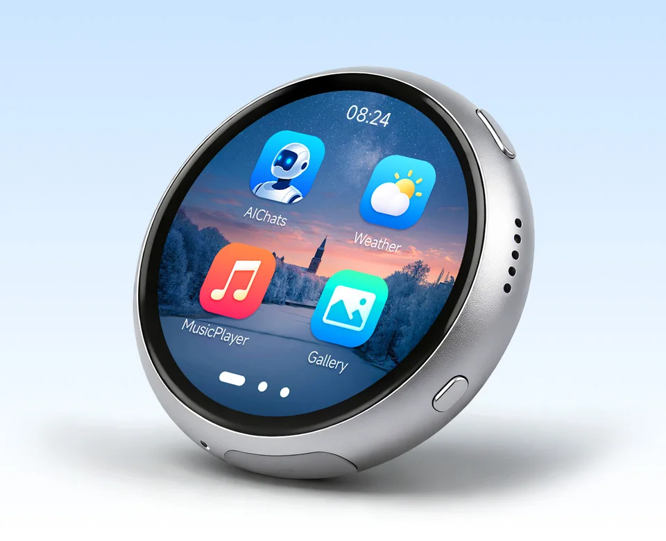 Waveshare ESP32-S3 1.75inch AMOLED Round Touch Display Development Board,466X466 resolution,Aluminum Alloy Case,Onboard Dua