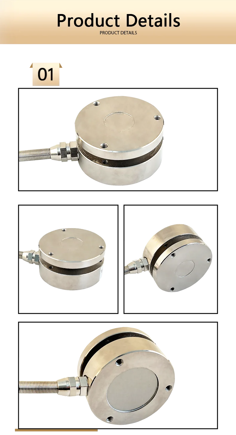 58mm Load Cell Planar Diaphragm Weight Sensor Electronic Scale 10KG 20KG 50KG 100KG 200KG for Education Science Technology