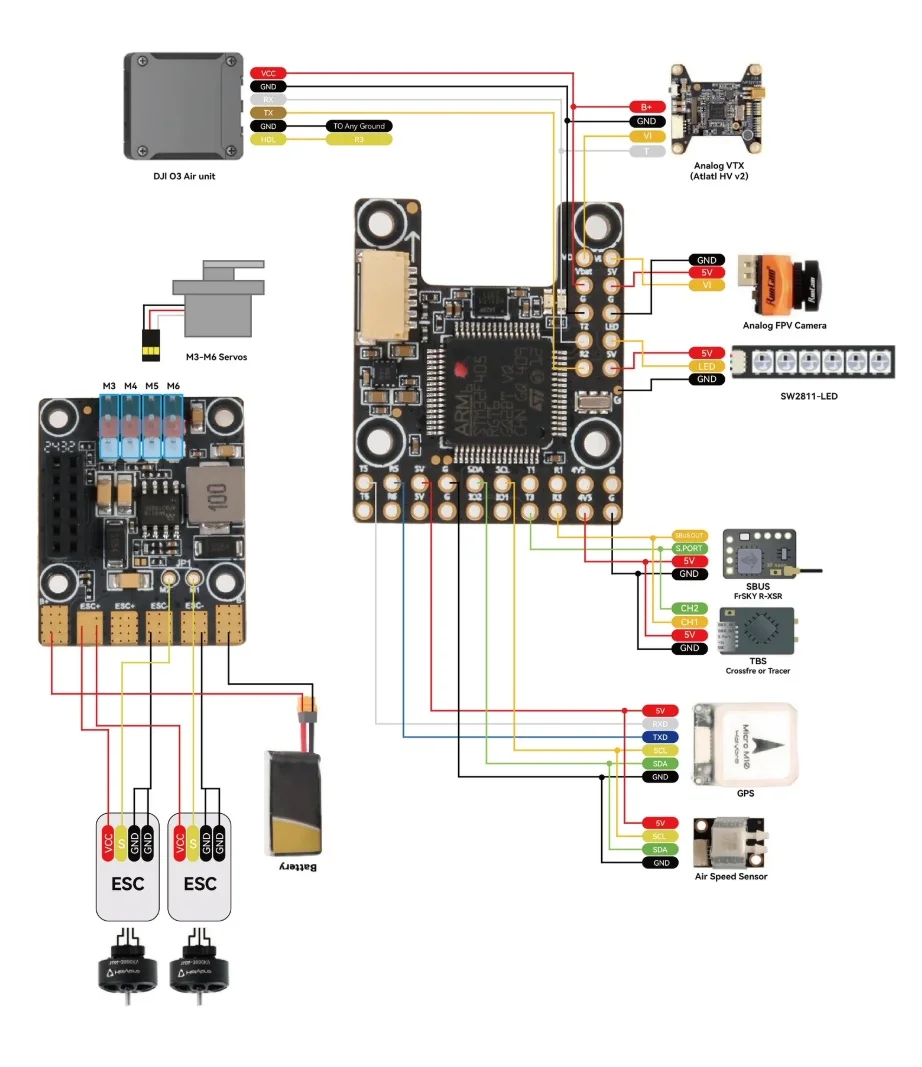 BaMasMATEK H743-SLIM V3 F405-WING V2 F405-WMN SpeedyBee F405 WING APP Fixed Wing Flight Controller Ardupilot VTOL For RC Airplan