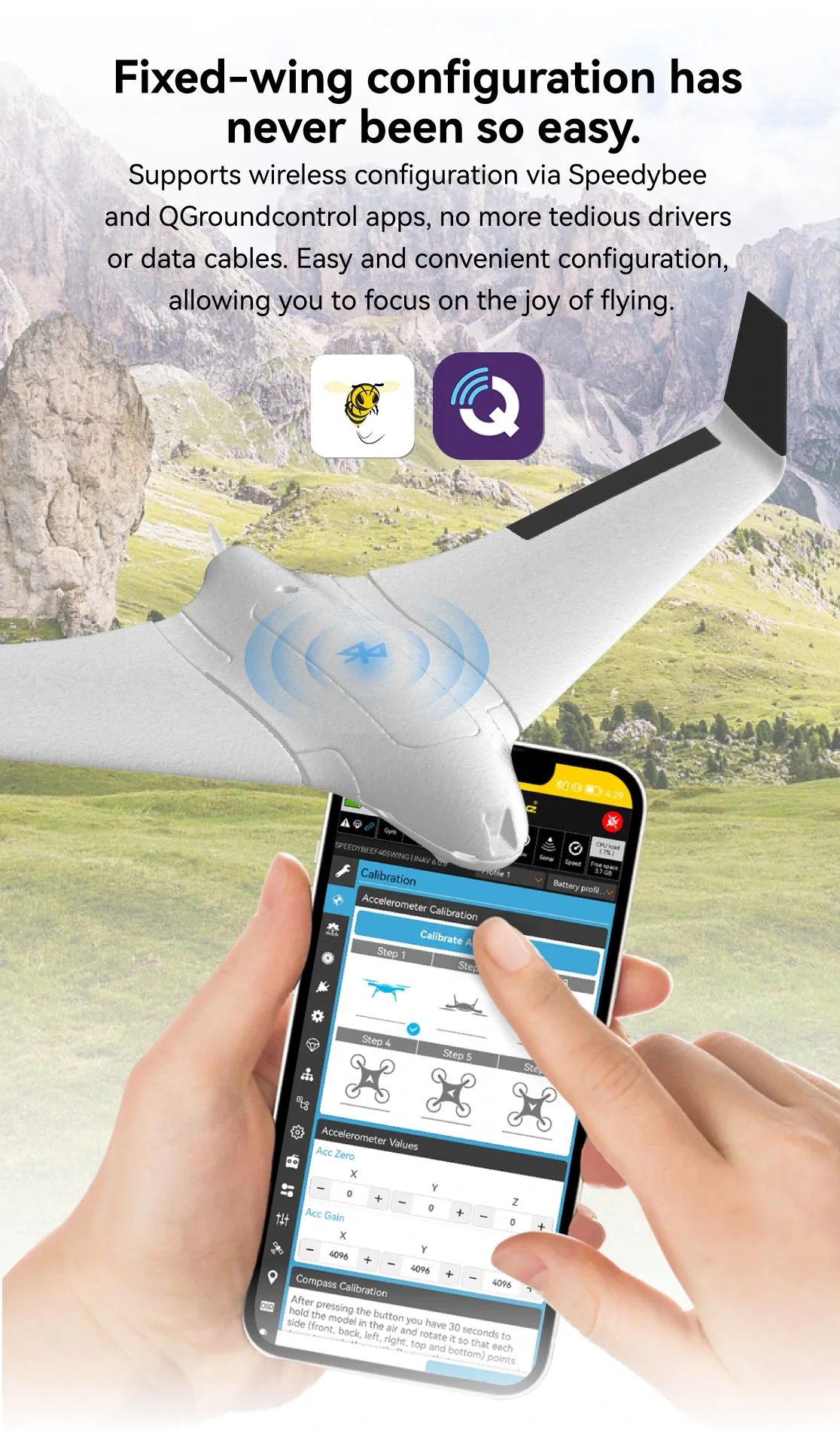 BaMasMATEK H743-SLIM V3 F405-WING V2 F405-WMN SpeedyBee F405 WING APP Fixed Wing Flight Controller Ardupilot VTOL For RC Airplan