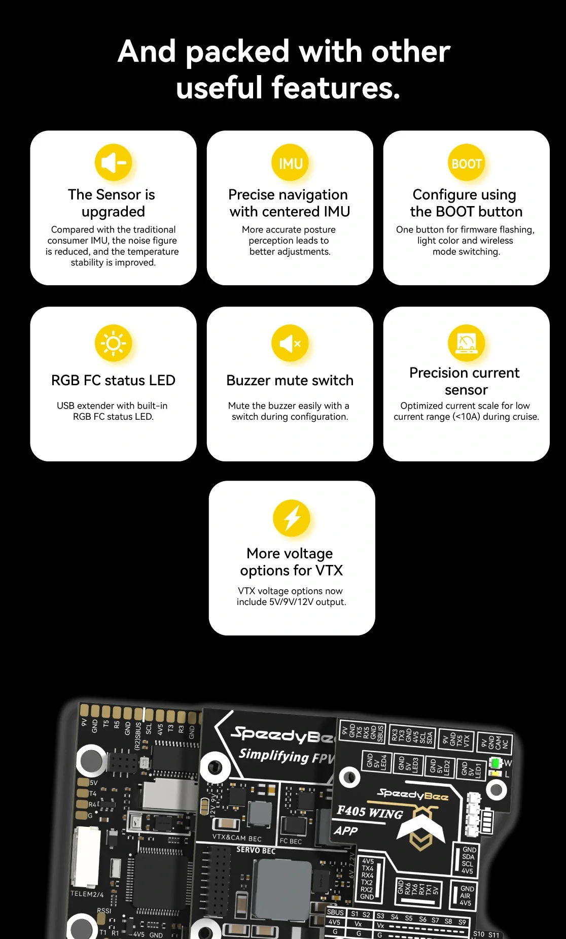 BaMasMATEK H743-SLIM V3 F405-WING V2 F405-WMN SpeedyBee F405 WING APP Fixed Wing Flight Controller Ardupilot VTOL For RC Airplan