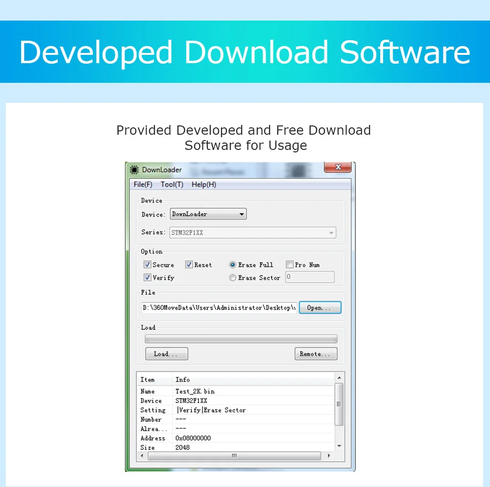 WitMotion STM32 GD32 All-Series Offline Downloader, High-Speed Universal Burner, Off-line Writer, Mini-pro Programmer
