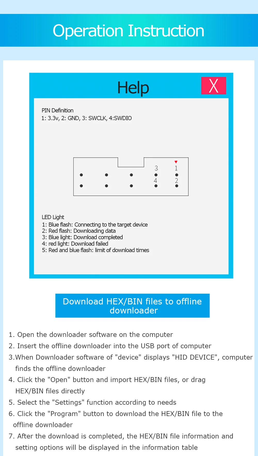 WitMotion STM32 GD32 All-Series Offline Downloader, High-Speed Universal Burner, Off-line Writer, Mini-pro Programmer