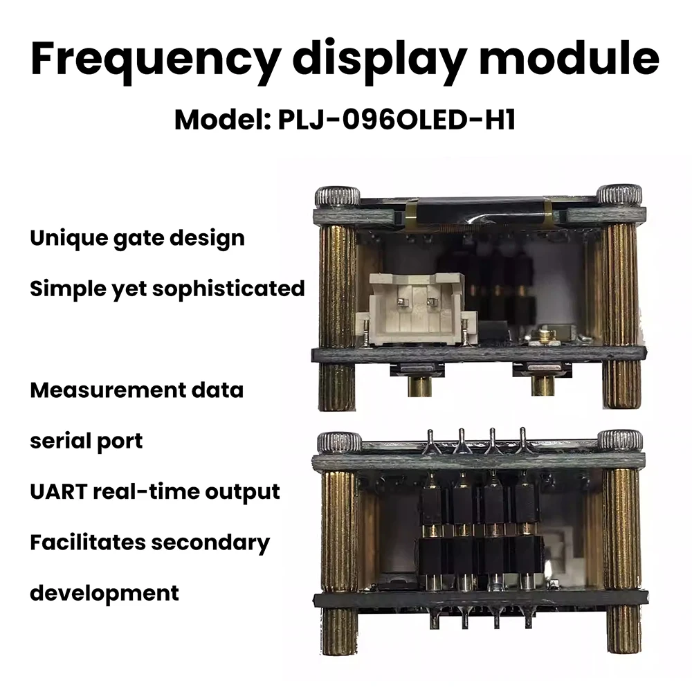 PLJ-096OLED-H1 Frequency Display Module Frequency Counter Featuring 0.96-inch OLED Display RF Digital Signal Frequency Meter