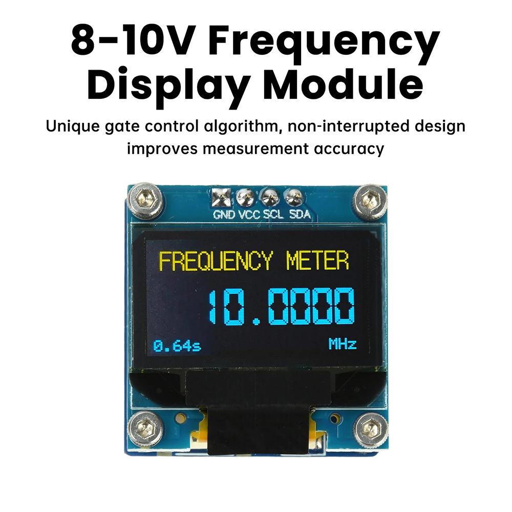 PLJ-096OLED-H1 Frequency Display Module Frequency Counter Featuring 0.96-inch OLED Display RF Digital Signal Frequency Meter