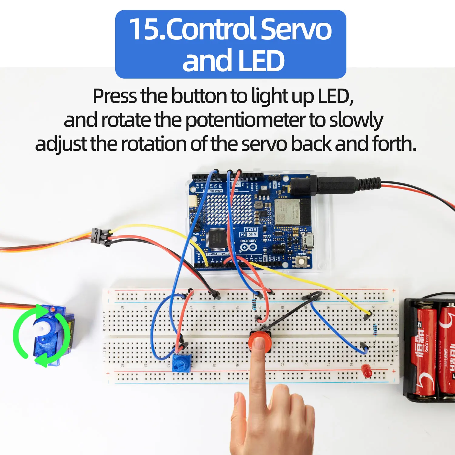 Kidsbits Smart IOT Living Learning Kit +60 Projects For Arduino UNO R4 WIFI Programming With Arduino C Language Tutorial