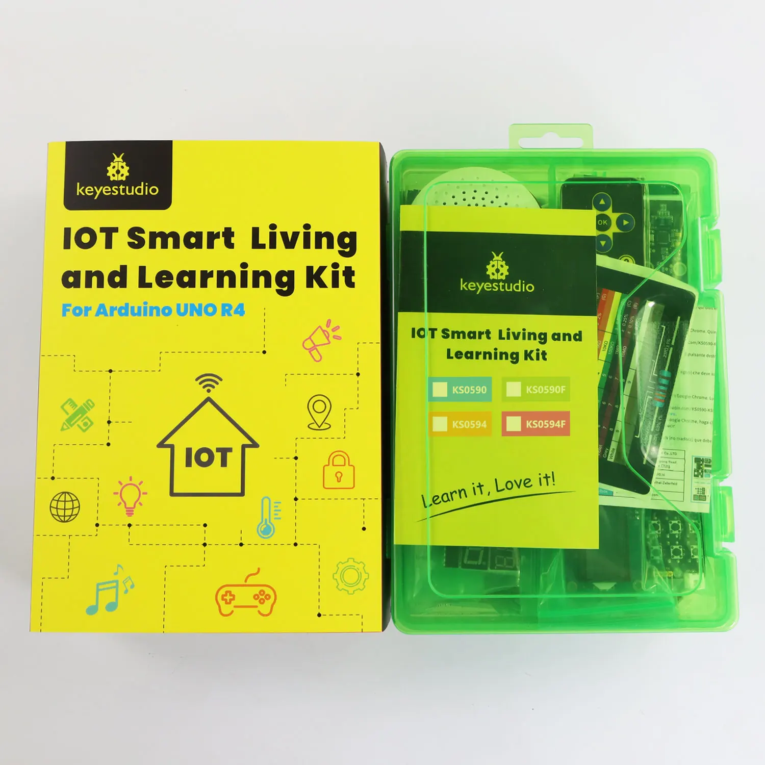 Kidsbits Smart IOT Living Learning Kit +60 Projects For Arduino UNO R4 WIFI Programming With Arduino C Language Tutorial