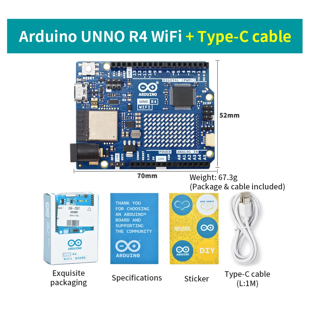 Kidsbits Smart IOT Living Learning Kit +60 Projects For Arduino UNO R4 WIFI Programming With Arduino C Language Tutorial