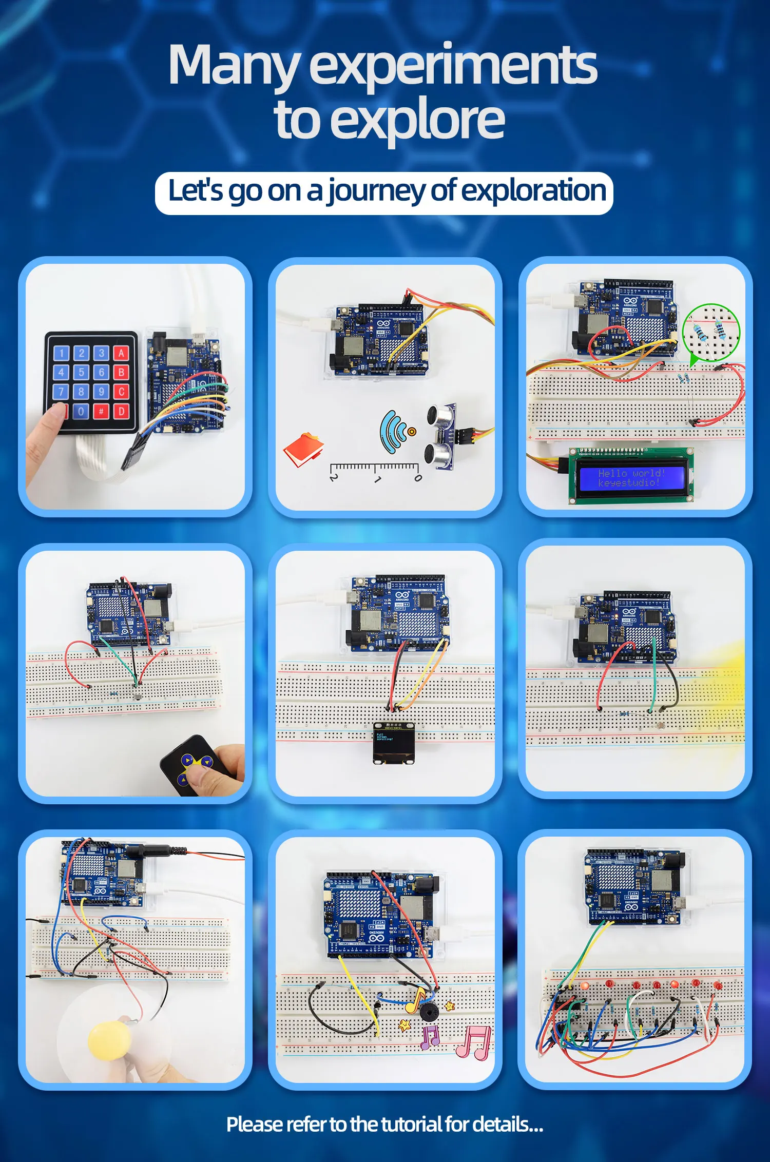 Kidsbits Smart IOT Living Learning Kit +60 Projects For Arduino UNO R4 WIFI Programming With Arduino C Language Tutorial
