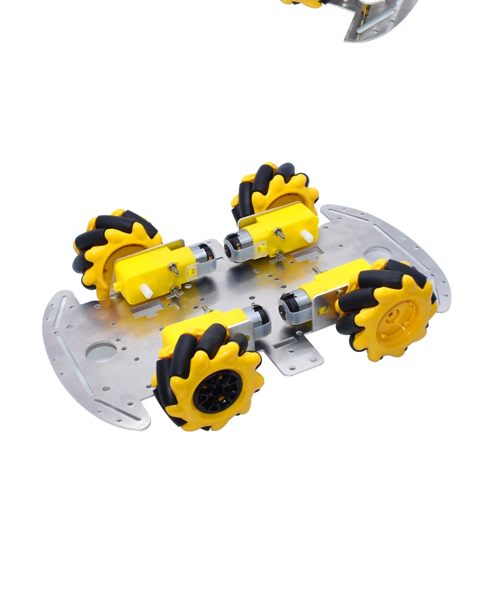 McNamum wheel aluminum car chassis DIY ultrasonic intelligent obstacle avoidance car 4WD four-wheel drive chassis