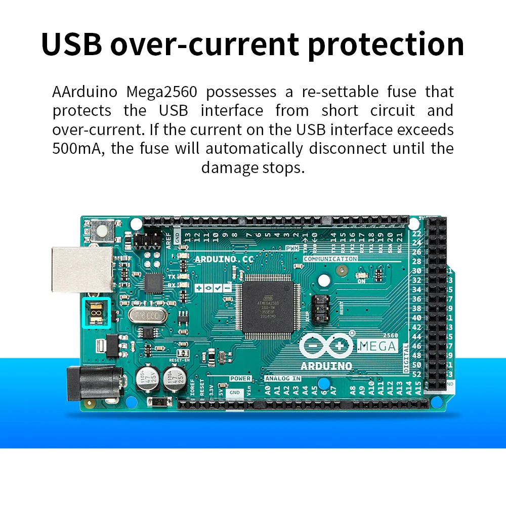 Original Arduino UNO R3/Mega 2560 R3 Arduino Development Board Programming Learning Board with USB Cable