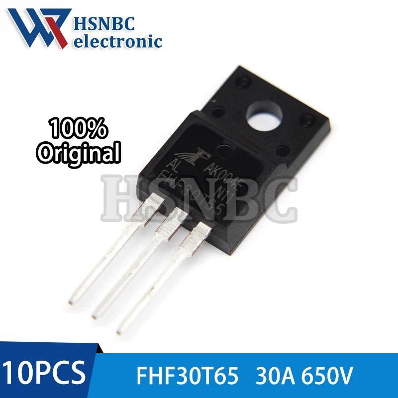 10PCS FHF30T65 30T65 FHF30T65AL TO-220F 30A 650V IGBT Power Transistor 100% New Original