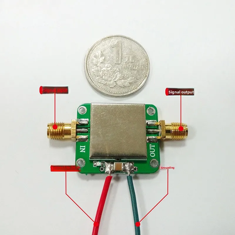 HackRF One Compatible RF LNA | 50M–6GHz 20dB Low-Noise Amplifier with USB Power