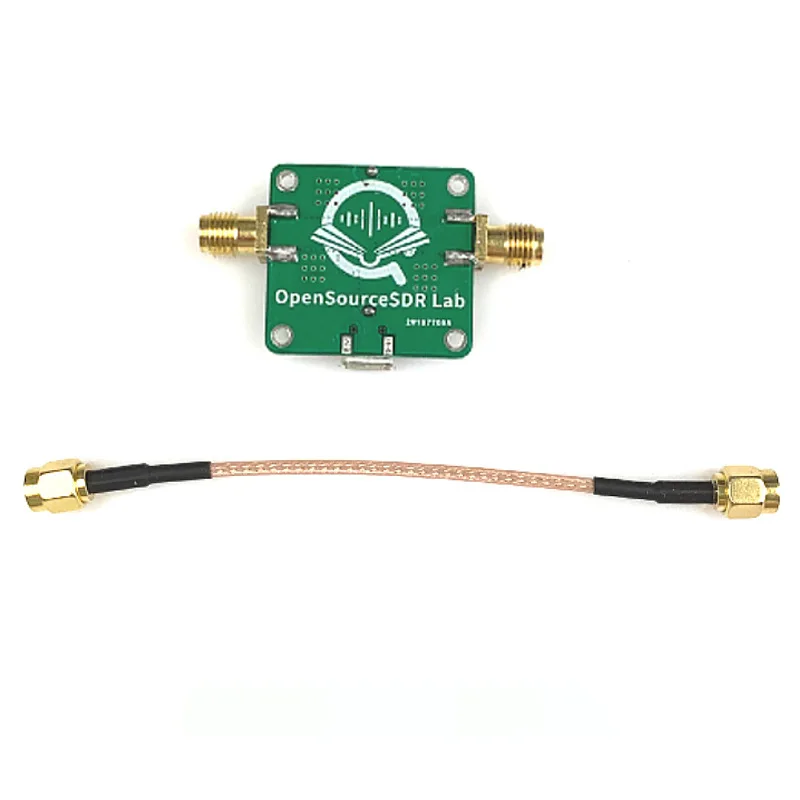 HackRF One Compatible RF LNA | 50M–6GHz 20dB Low-Noise Amplifier with USB Power