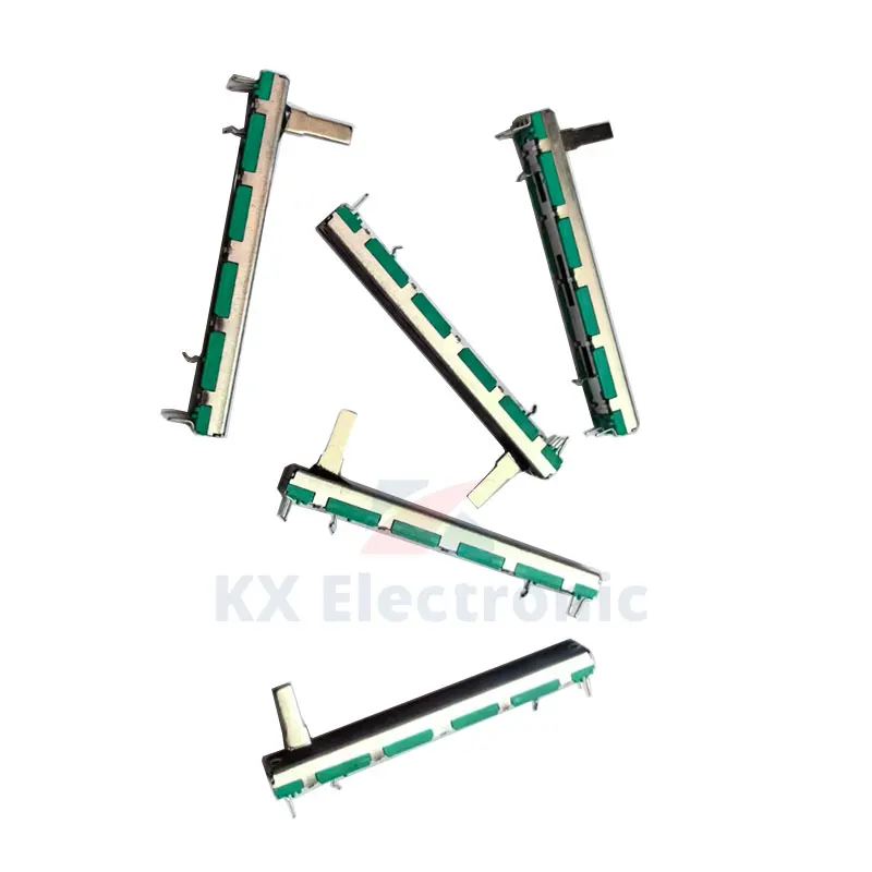 40Pcs 75MM Behringer Mixer Fader A10K A20K A50K B10K D10K Double Straight Slide Potentiometer Lot A103 B103 A203 A503 D103