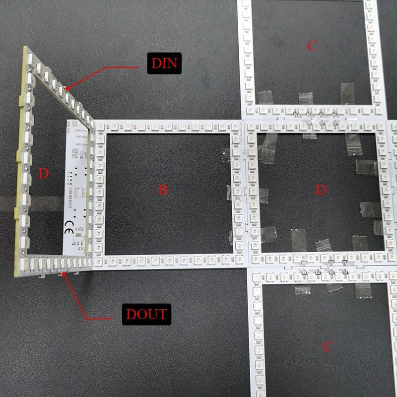 Electronic DIY Welding Project 3D Abyss Cube Atmosphere WS2812 LED Colored Light Bulk Kit Desktop Ornament Holiday Gift