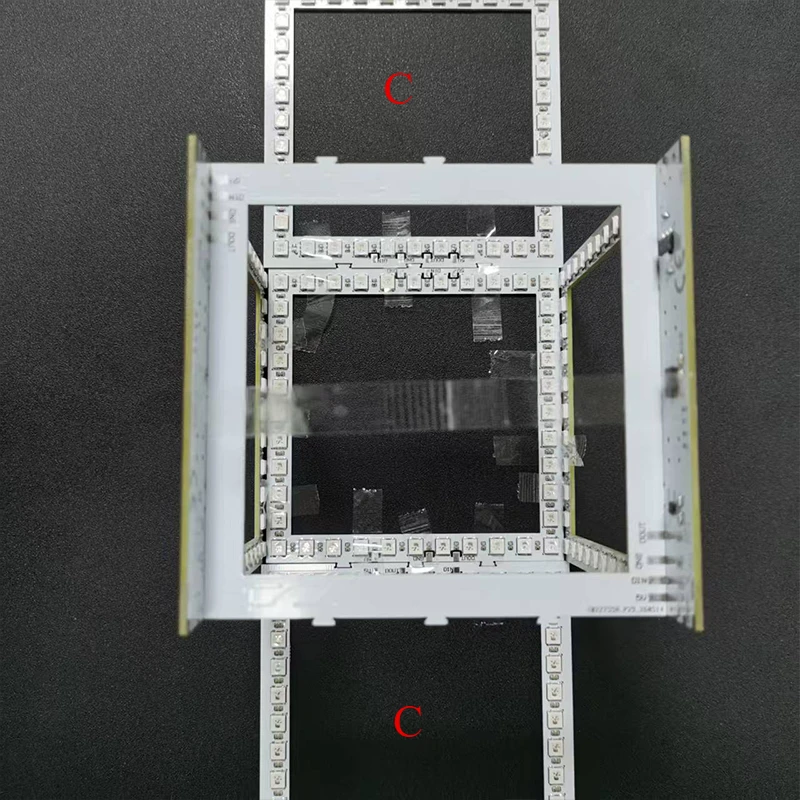 Electronic DIY Welding Project 3D Abyss Cube Atmosphere WS2812 LED Colored Light Bulk Kit Desktop Ornament Holiday Gift