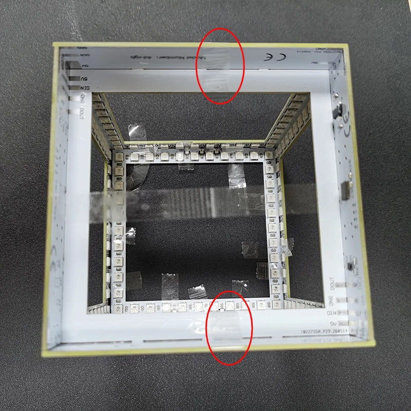 Electronic DIY Welding Project 3D Abyss Cube Atmosphere WS2812 LED Colored Light Bulk Kit Desktop Ornament Holiday Gift
