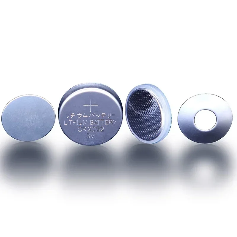 316SS Coin Cell Battery Case CR2032/CR2025/CR2016 - Stainless Steel Shell + Conical Spring, 100sets/pcs (Free Shipping)