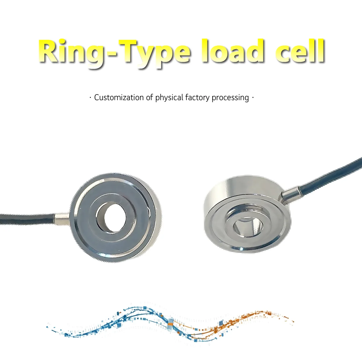 Ring-Type Load Cell, Stainless Steel, High Precision, Anti-Corrosion, Customizable for Various Applications