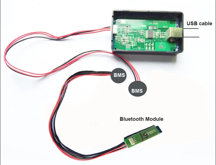 14S 58.8V Li ion battery Smart bluetooth software BMS with 20 to 60A constant current for electric scooter lipo or 18650 Battery