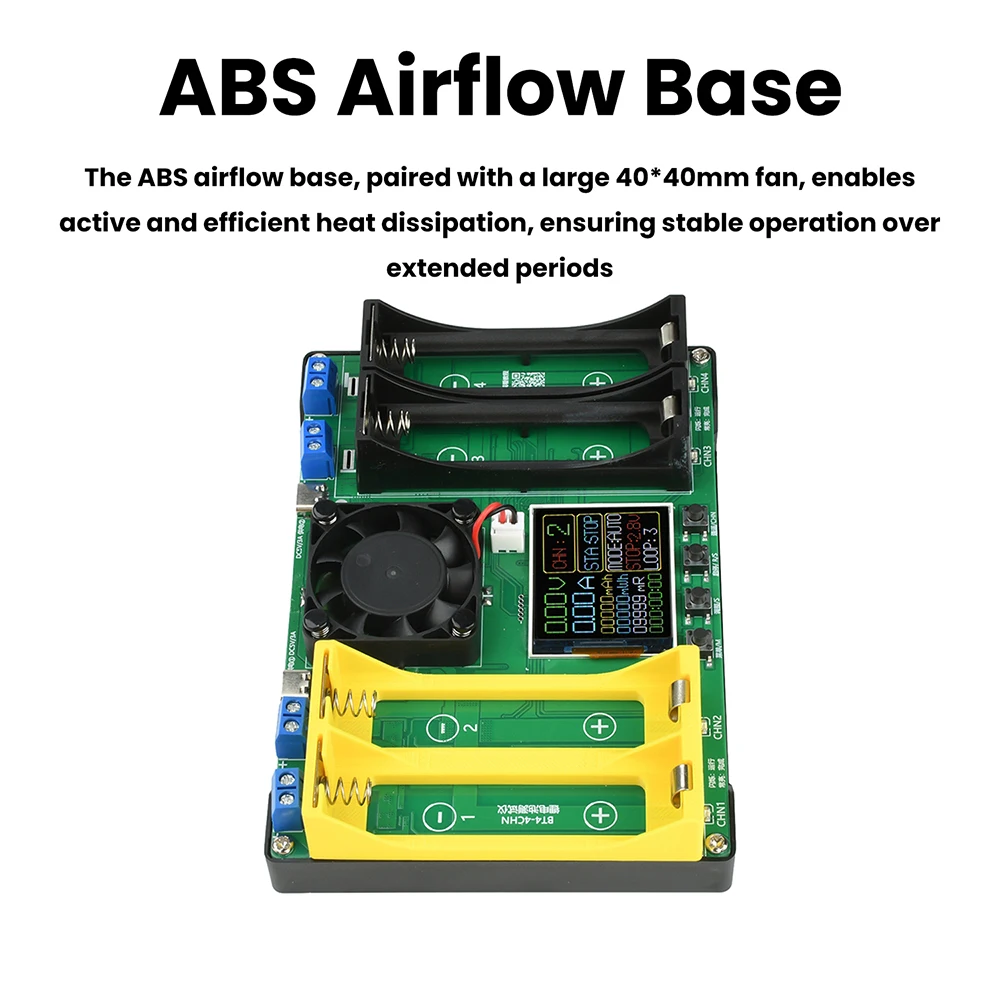 4 Channel 18650+21700 Battery Capacity Resistance Tester Automatic Charge and Discharge Module Electronic Load Tester