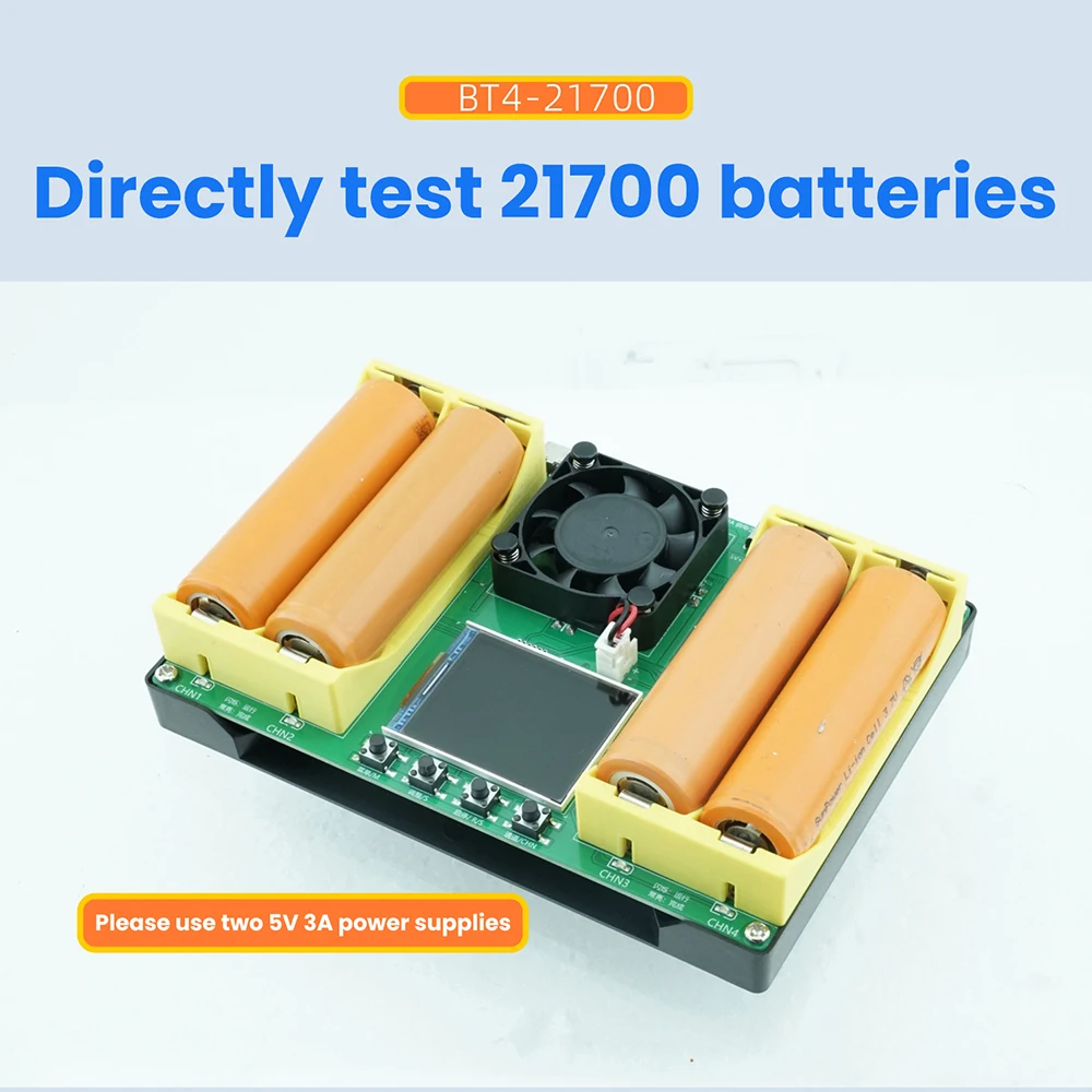 4 Channel 18650+21700 Battery Capacity Resistance Tester Automatic Charge and Discharge Module Electronic Load Tester