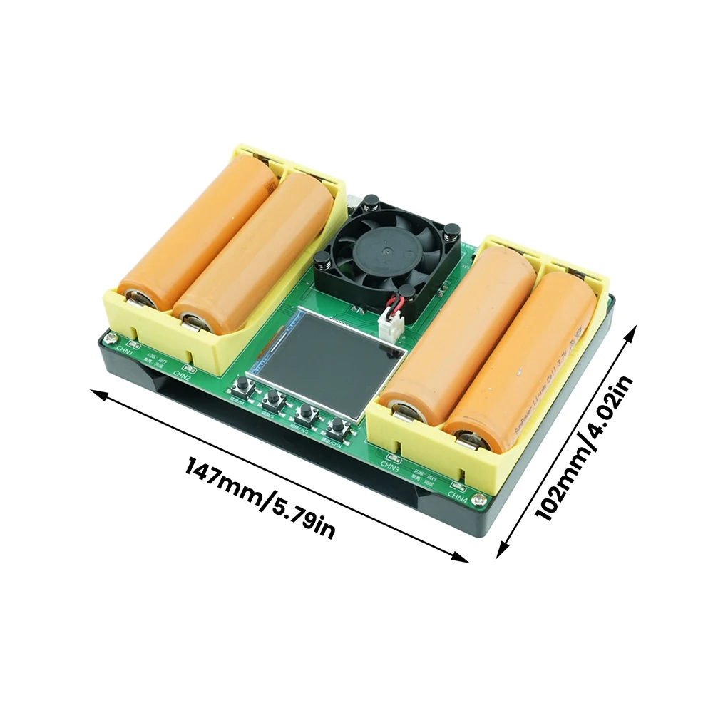 4 Channel 18650+21700 Battery Capacity Resistance Tester Automatic Charge and Discharge Module Electronic Load Tester