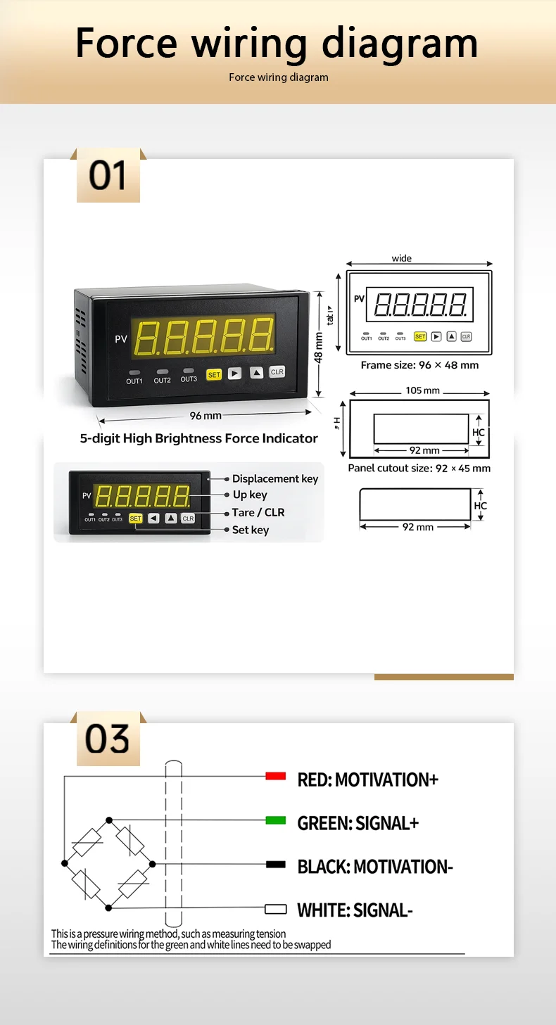 25mm/58mm Mini Compression Load Cell Sensor, 10kg-5t Optional,mV/V Output with Digital Force Display Indicator Meter 220V Supply