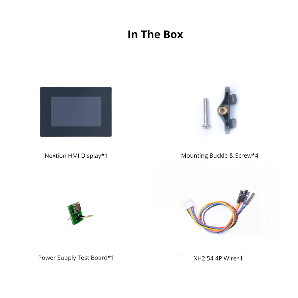 NEXTION 4.3 Inch LCD-TFT HMI Display Capacitive/Resistive Touch Panel Module Intelligent Series RGB 65K Color With Enclosure