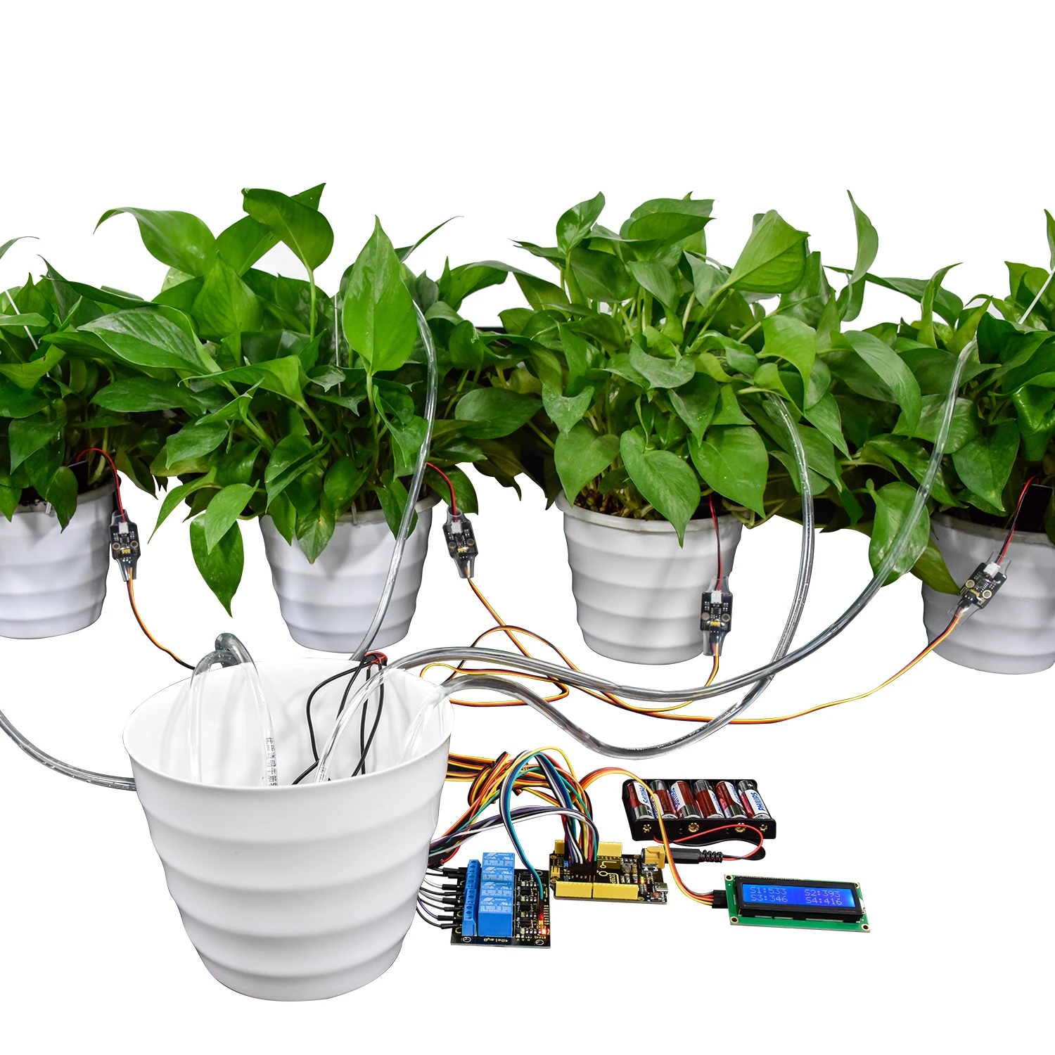 Keyestudio DIY Electronic Watering Kit For Arduino C Language Programming Automatic Water Flowers With Soil Humidity Sensor