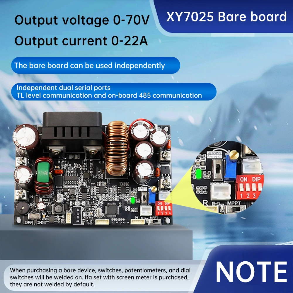 XY7025 DC Buck Converter CNC Step-down Adjustable Regulated Laboratory Power Supply Constant Voltage Current Solar Charge Module