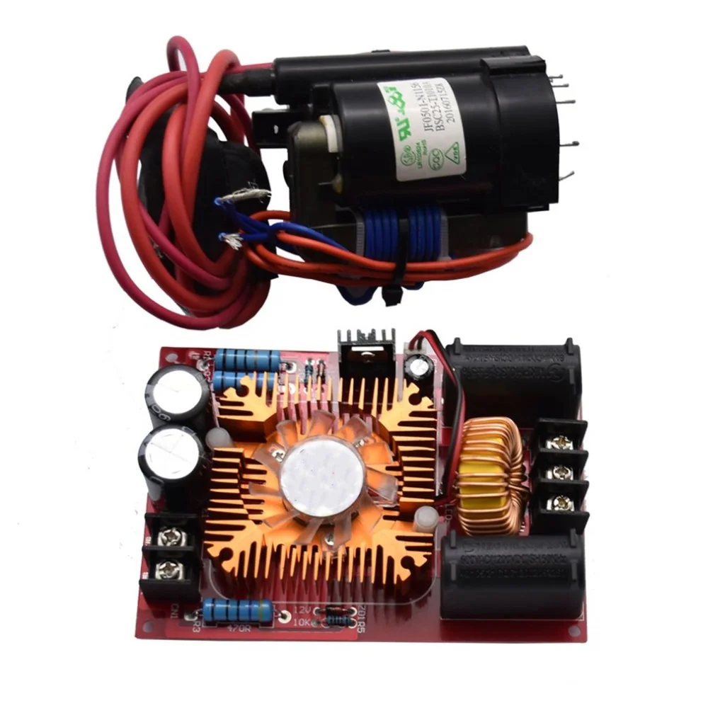 250W ZVS Tesla Drive Board DC 12-30V 15A Flyback Driver Module Ignition Coil Power Board Includes High-Voltage Package