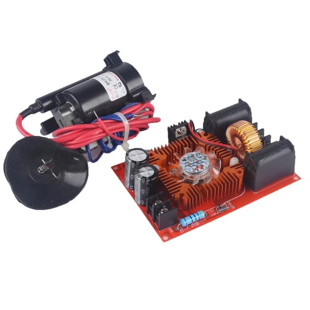 250W ZVS Tesla Drive Board DC 12-30V 15A Flyback Driver Module Ignition Coil Power Board Includes High-Voltage Package