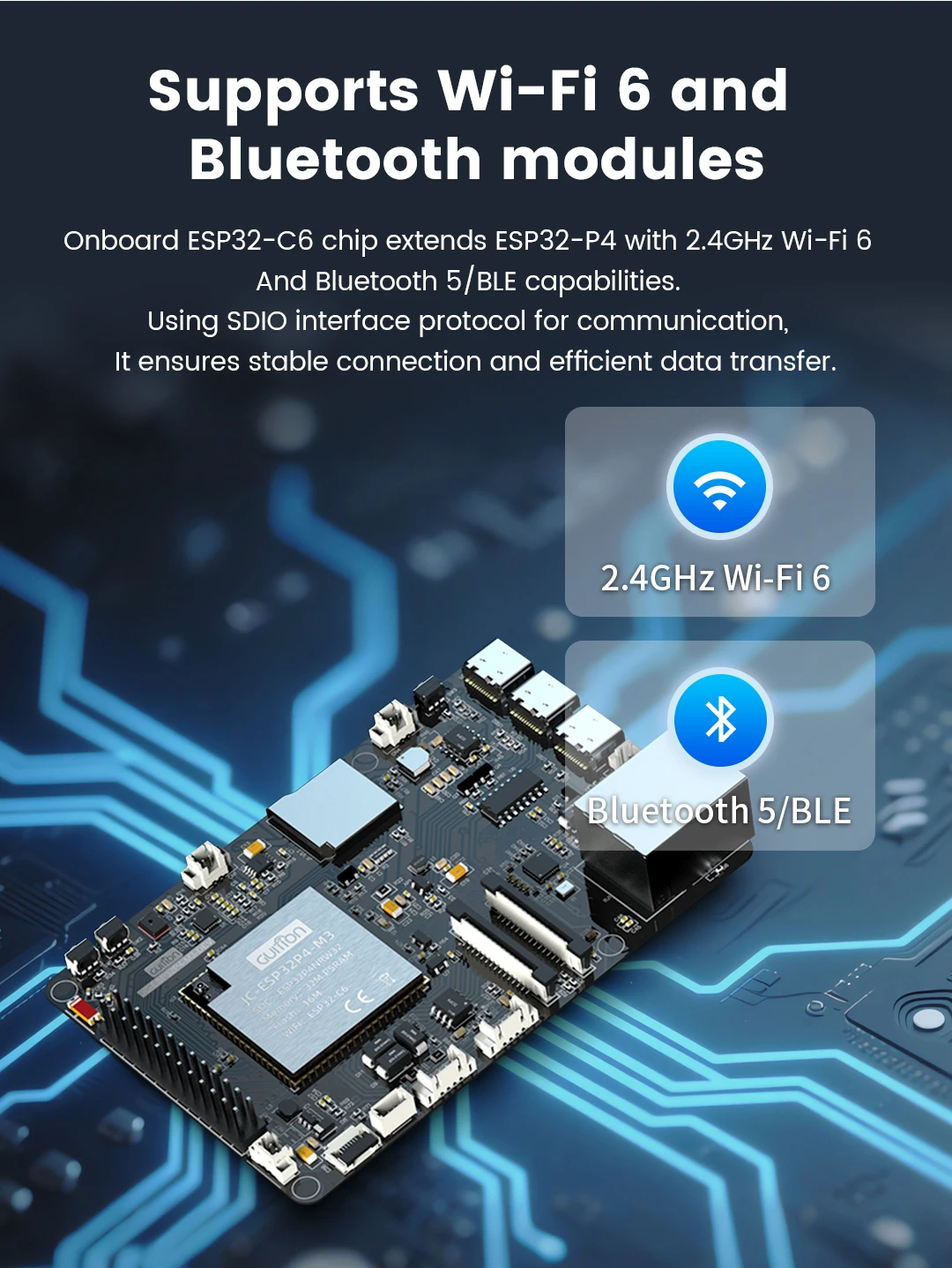 ESP32-P4+ESP32-C6 development board Xiaozhi board | RISC-V high-performance IoT core board